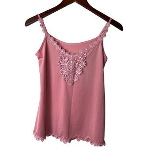 Super Soft Pink Camisole Tank Feminine Balletcore Size Large
